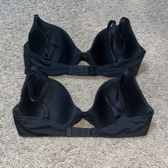 Gap Body Favorite T-Shirt Bra Lightly Padded Adjustable Straps Black 32C (Set 2) - Picture 3 of 7